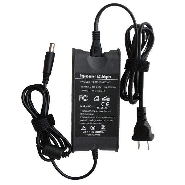 DELL HA65NS5-00 A065R039L 09RN2C AC Adapter Charger Power Supply Cord wire