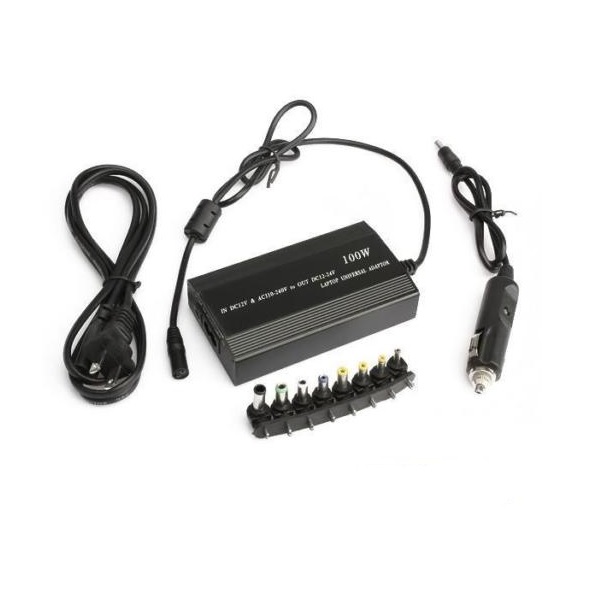 100W Universal For Laptop In Car DC Charger Notebook AC Adapter Power Supply