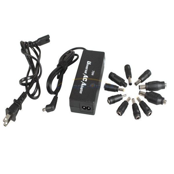70W With 10tips Laptop Notebook Multi Universal AC Adapter Charger Power Supply Cord wire